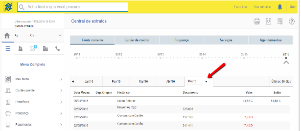 Como exportar o extrato bancário em arquivo OFX no Banco do Brasil