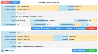 Apontamento de produção Apontamento de produção
