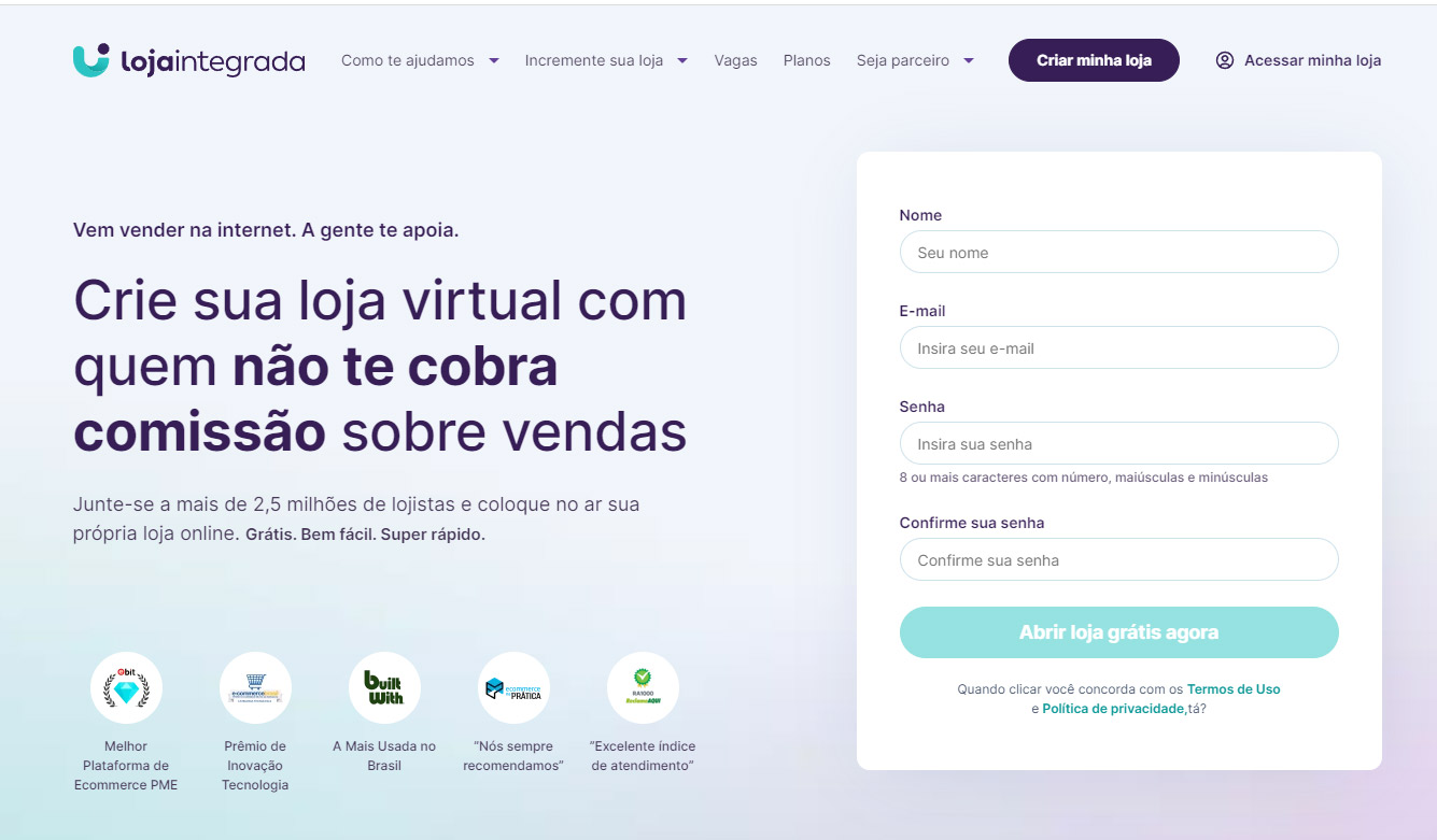 Plataforma ecommerce - loja integrada