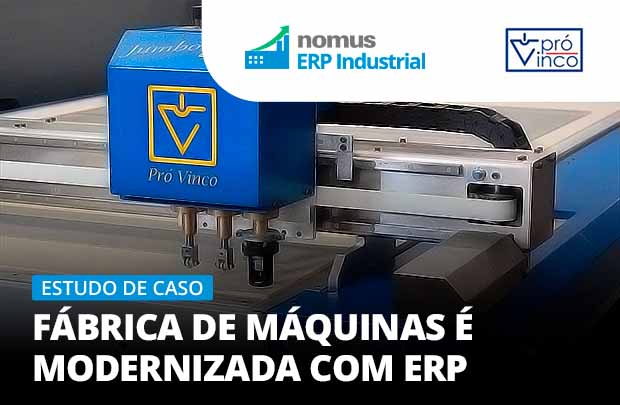 ERP para Indústria de Máquinas de Mockups sucesso em embalagem e conteúdo