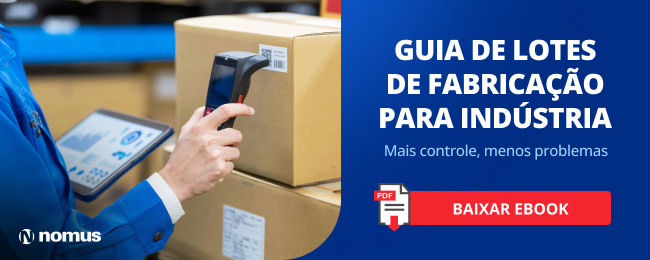 Nomus guia de lotes de fabricação