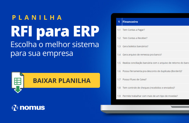 Nomus Planilha RFI para ERP
