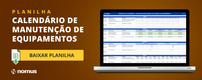 Nomus Planilha de calendário de manutenção