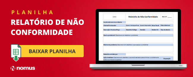 Nomus Planilha de não conformidade
