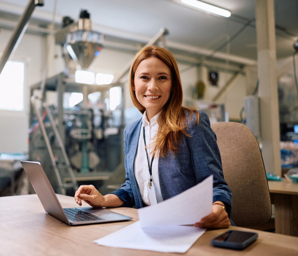 Profissional utilizando sistema