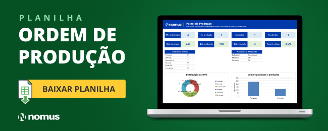 Nomus Planilha de ordem de produção