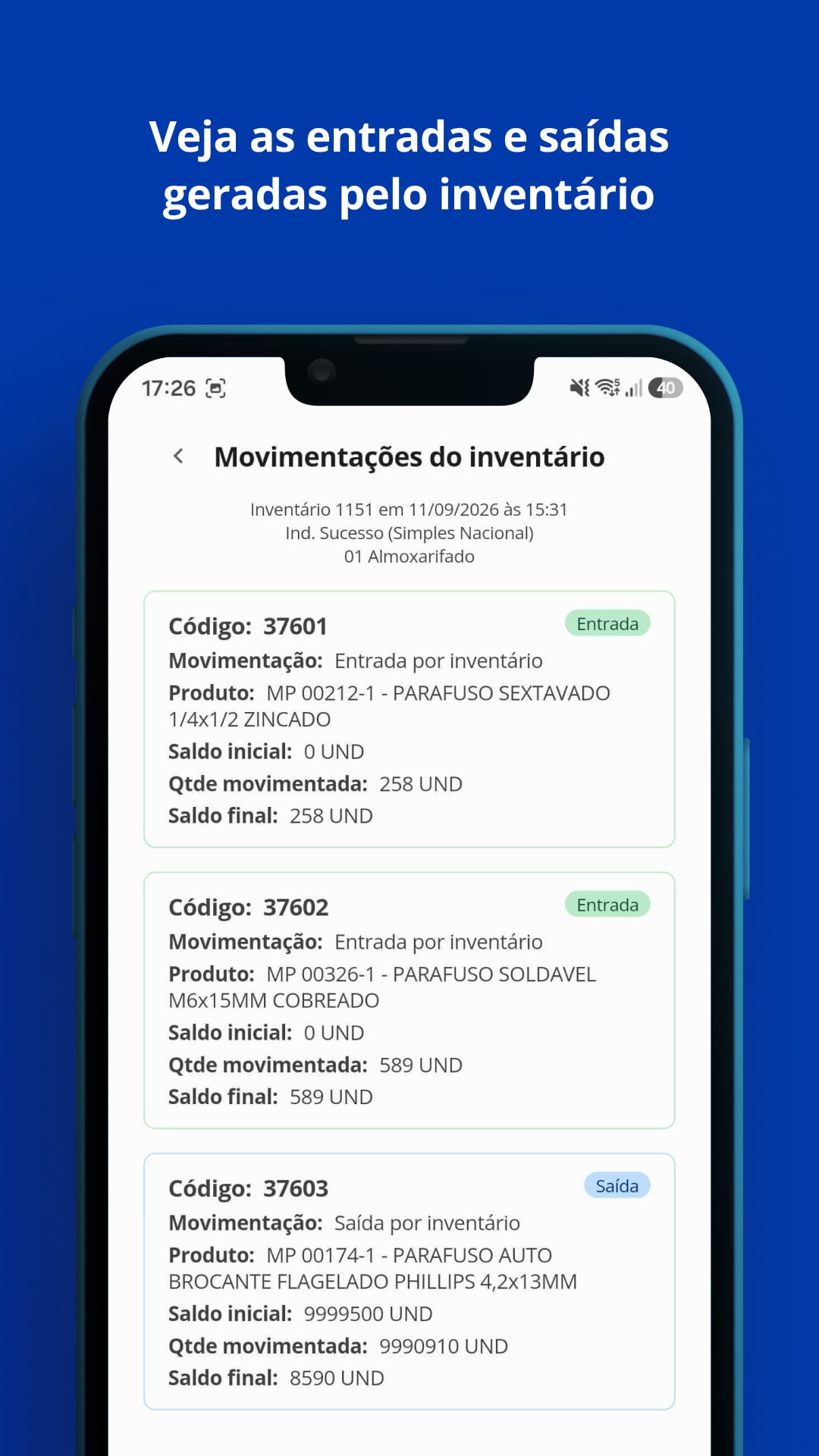 Imagem 7 do aplicativo Nomus Estoque