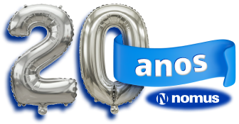 Logo Nomus 20 anos