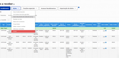Prestação de serviços recorrentes